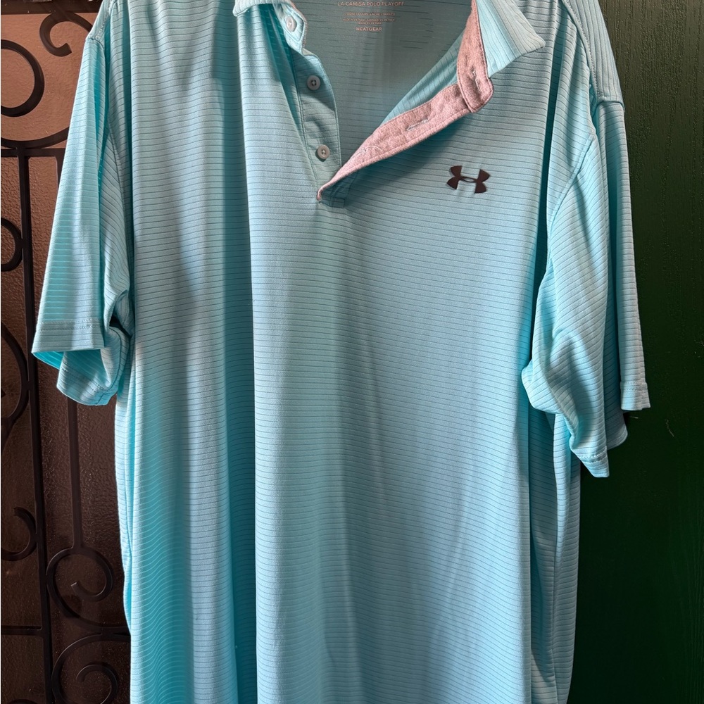 Under Armour Men's Aqua Polo Shirt
